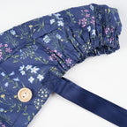 Navy Floral Ponytail Scrub Cap