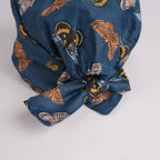 Navy Butterfly Tie Back Scrub Cap