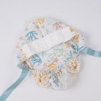 Ocean Coral Ponytail Scrub Cap