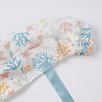 Ocean Coral Ponytail Scrub Cap