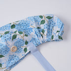 Blue Hydrangea Ponytail Scrub Cap