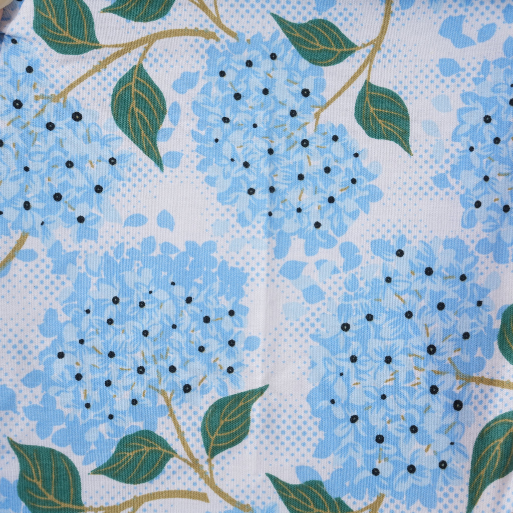 Blue Hydrangea Ponytail Scrub Cap