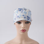 Floral & Bow Ponytail Scrub Cap