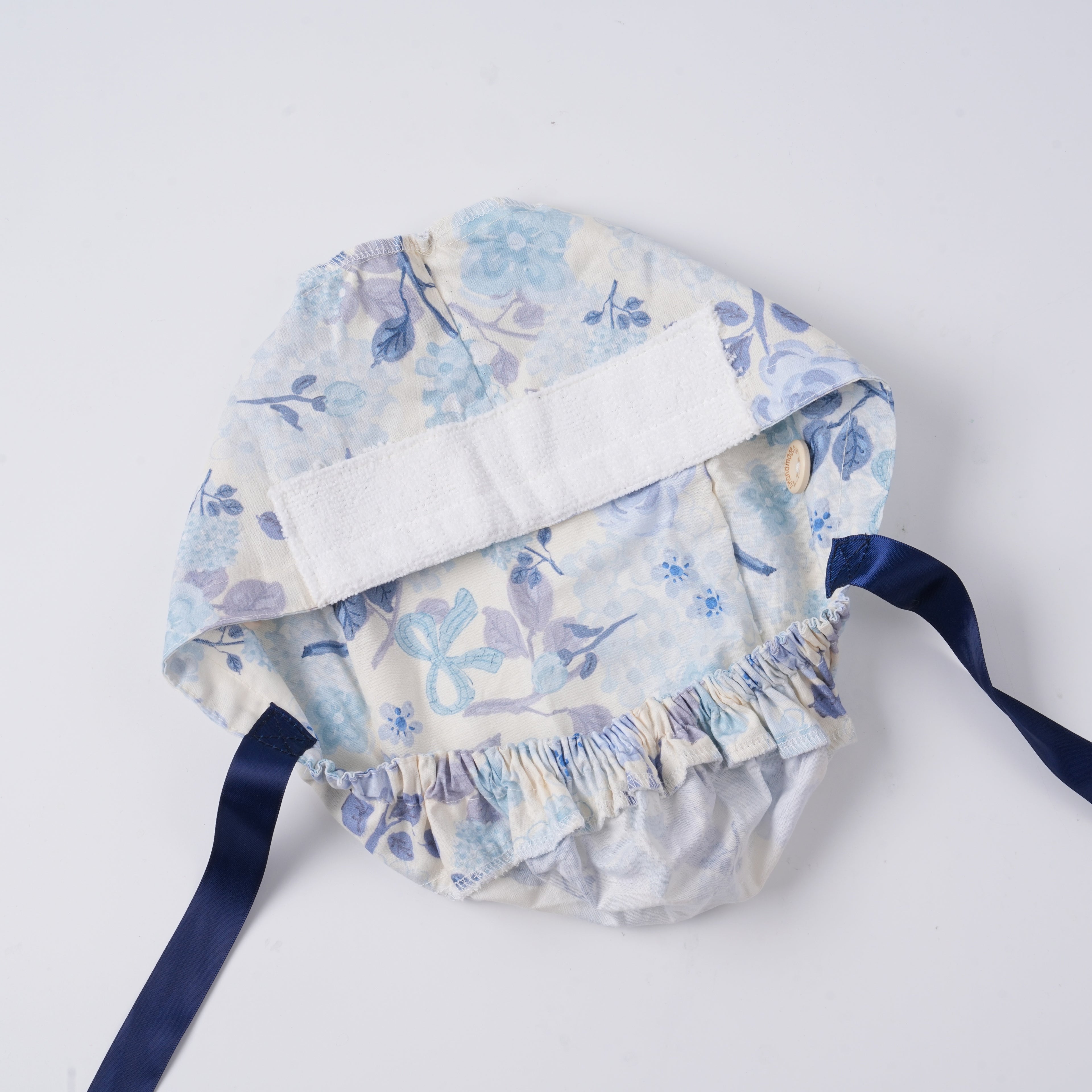 Floral & Bow Ponytail Scrub Cap