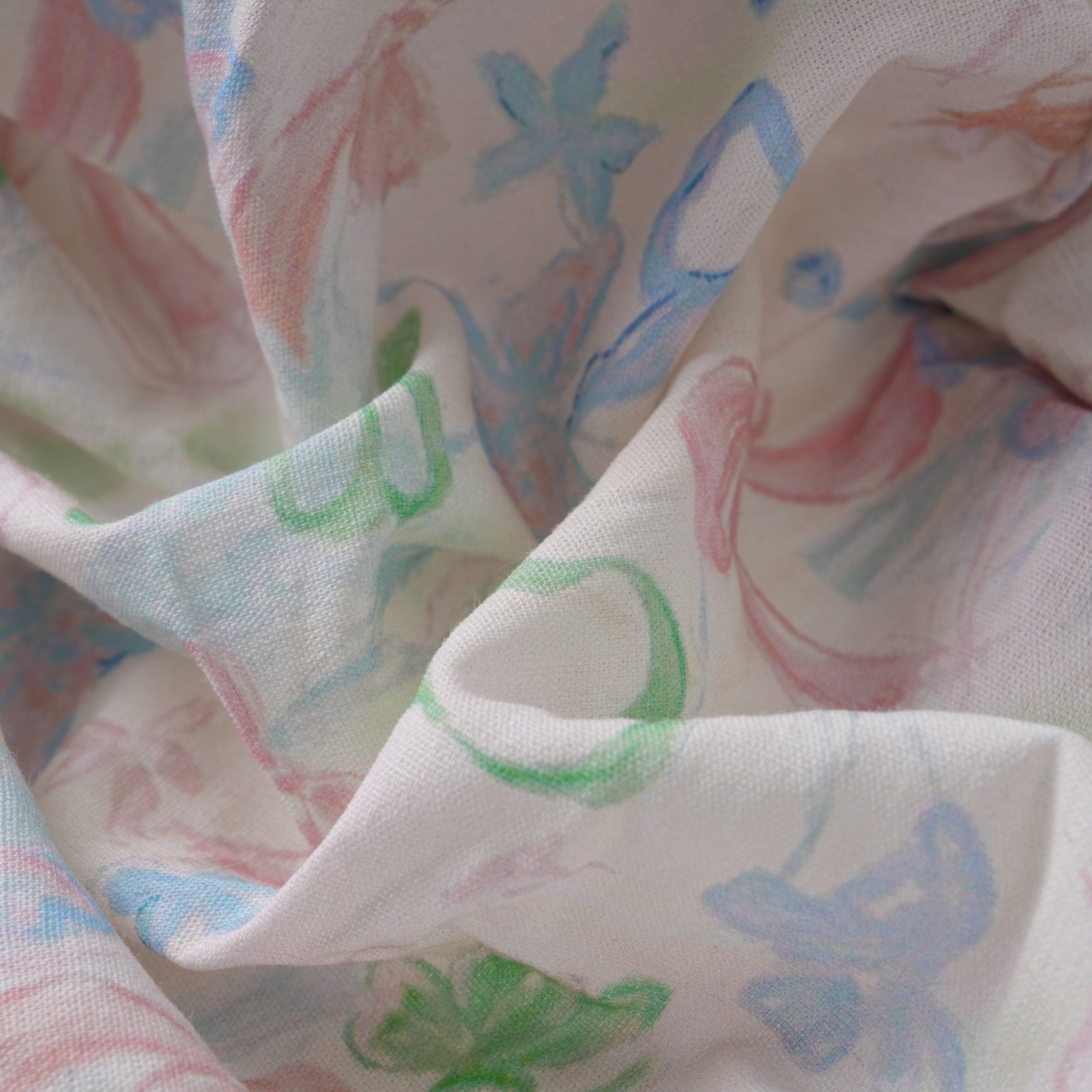 Pastel Bows Ponytail Scrub Cap