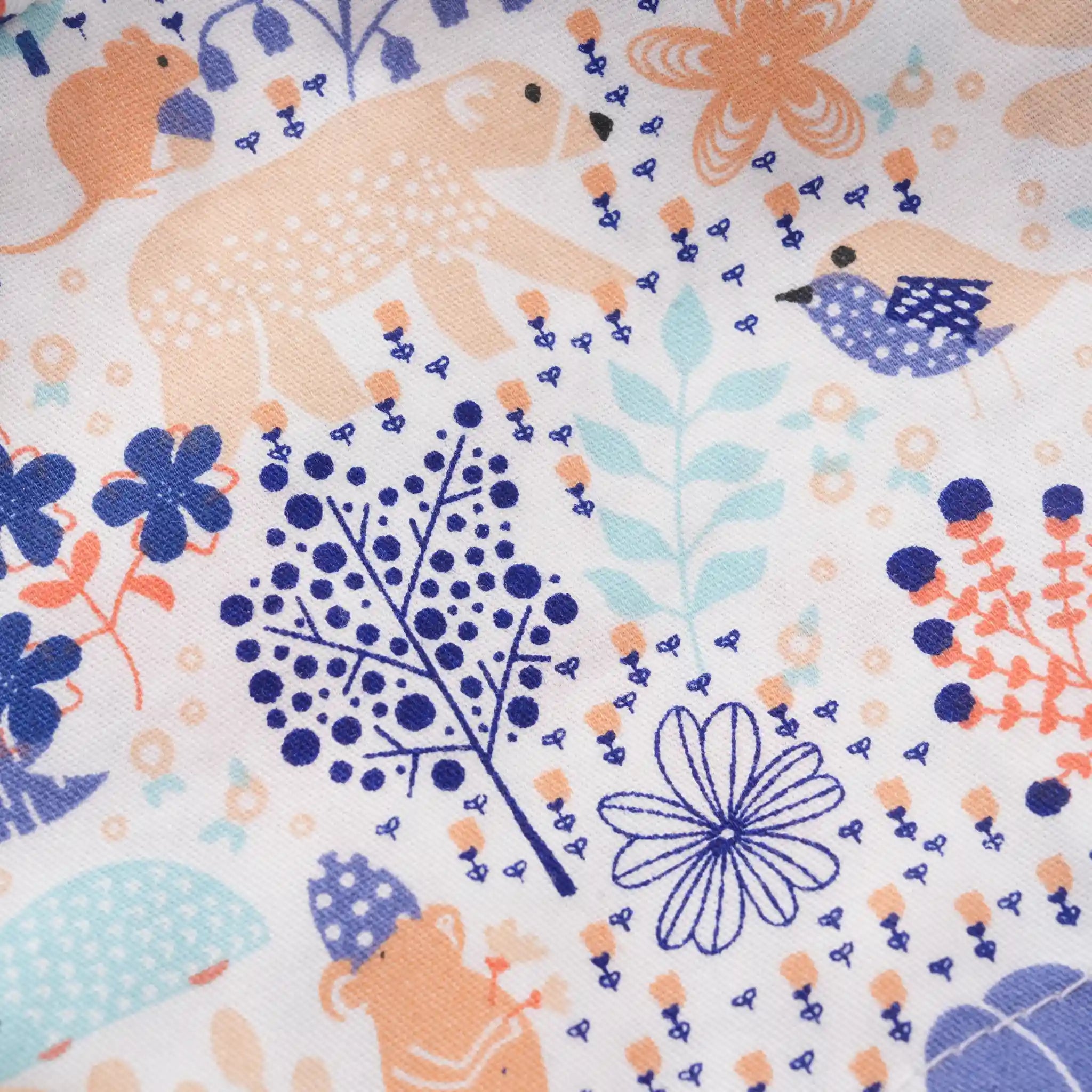 Blue Woodland Ponytail Scrub Cap