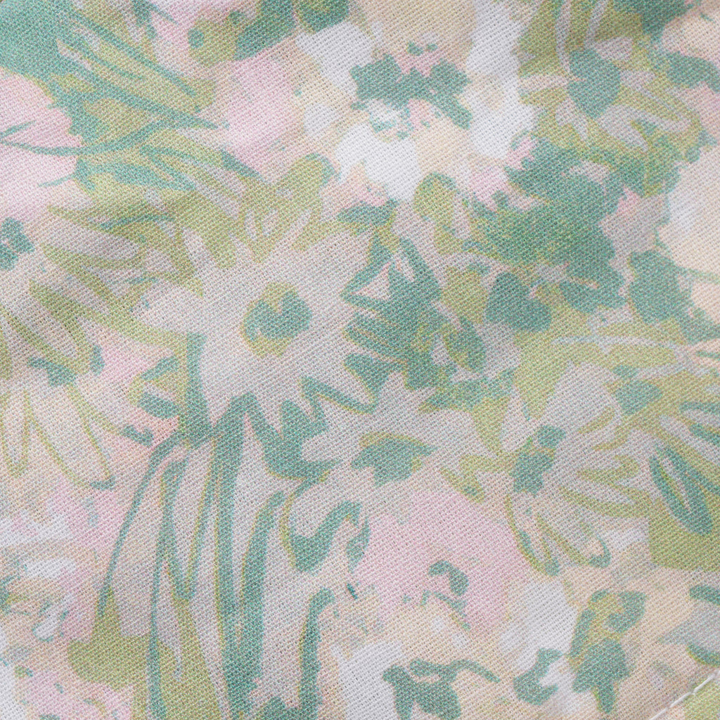 Pastel Flowers Ponytail Scrub Cap
