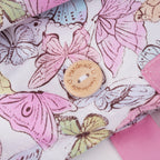 Pink Butterfly Ponytail Scrub Cap