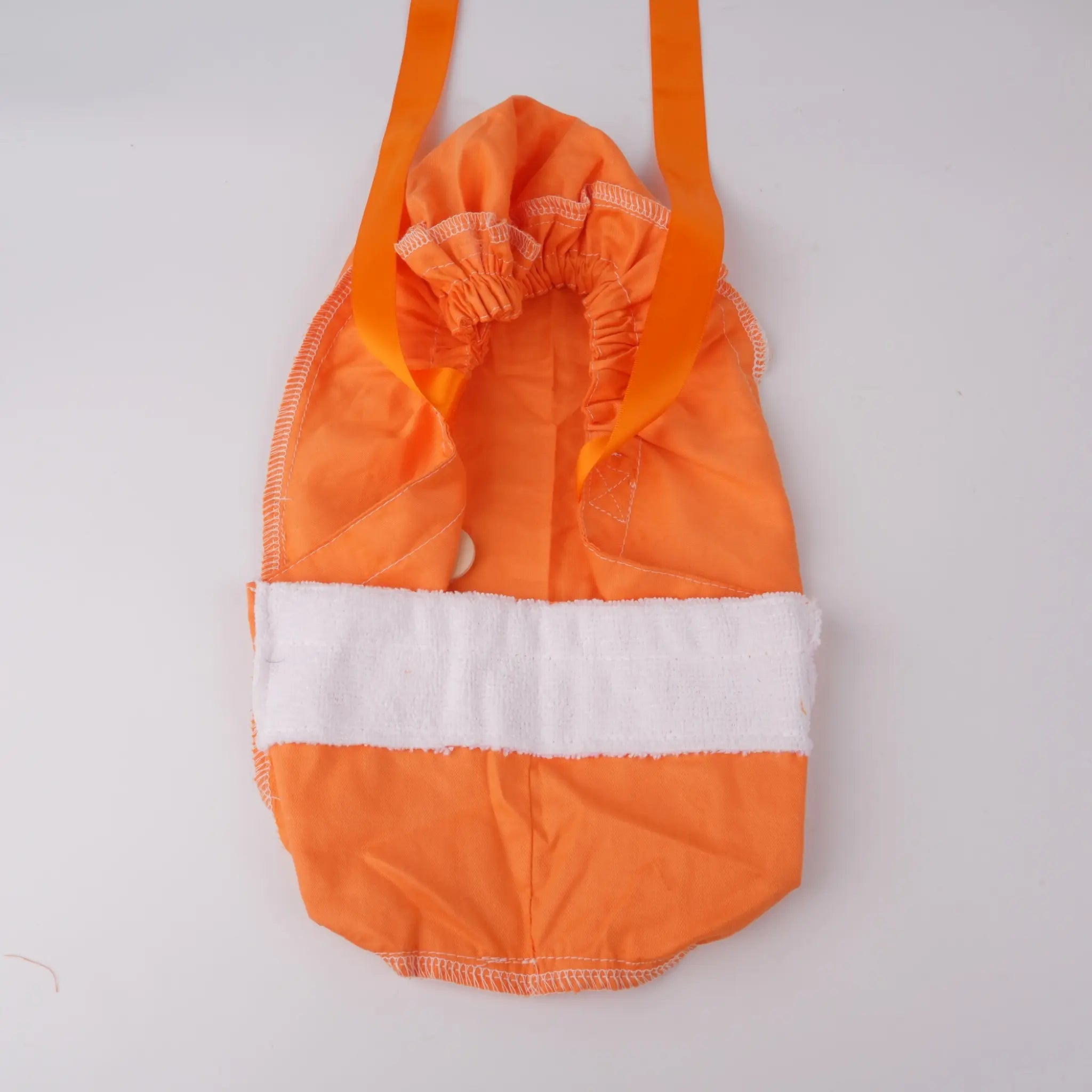 Solid Orange Ponytail Scrub Cap