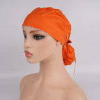 Burnt Orange Ponytail Scrub Cap