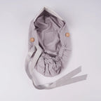 Solid Gray Ponytail Scrub Cap