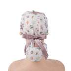Woodland Bear Ponytail Scrub Cap