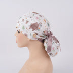 Woodland Bear Ponytail Scrub Cap