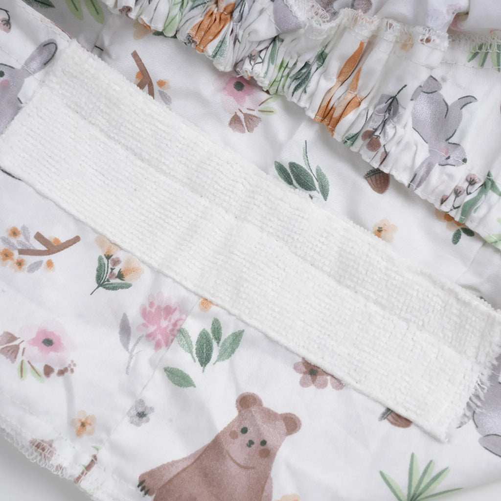 Woodland Bear Ponytail Scrub Cap