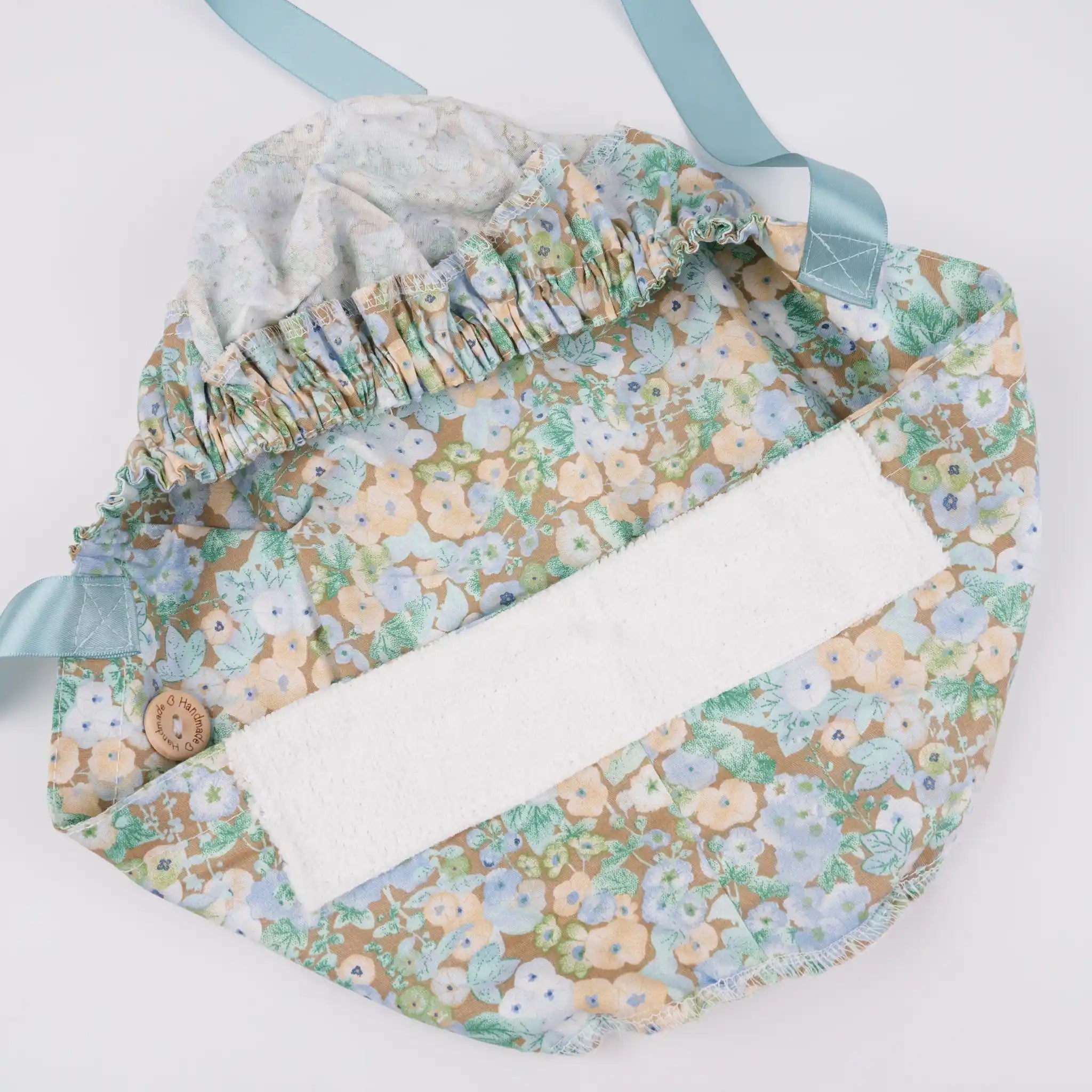 Berry Florals Ponytail Scrub Cap