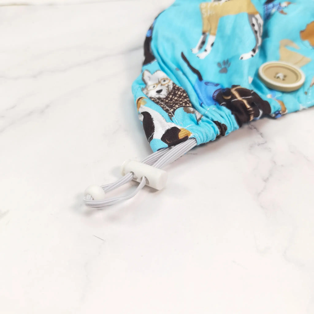 Blue Dogs Bouffant Scrub Cap