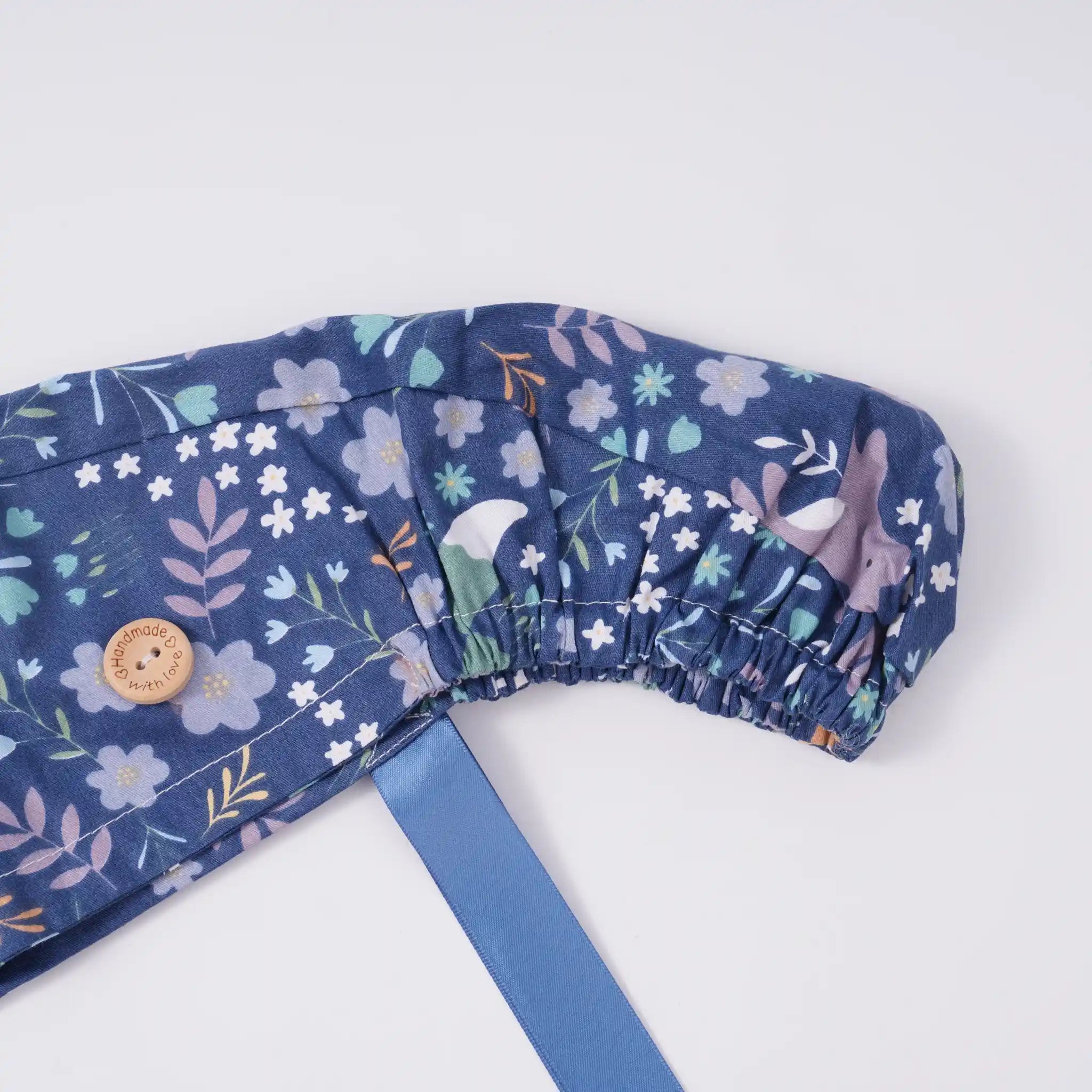 Animal Flowers Ponytail Scrub Cap