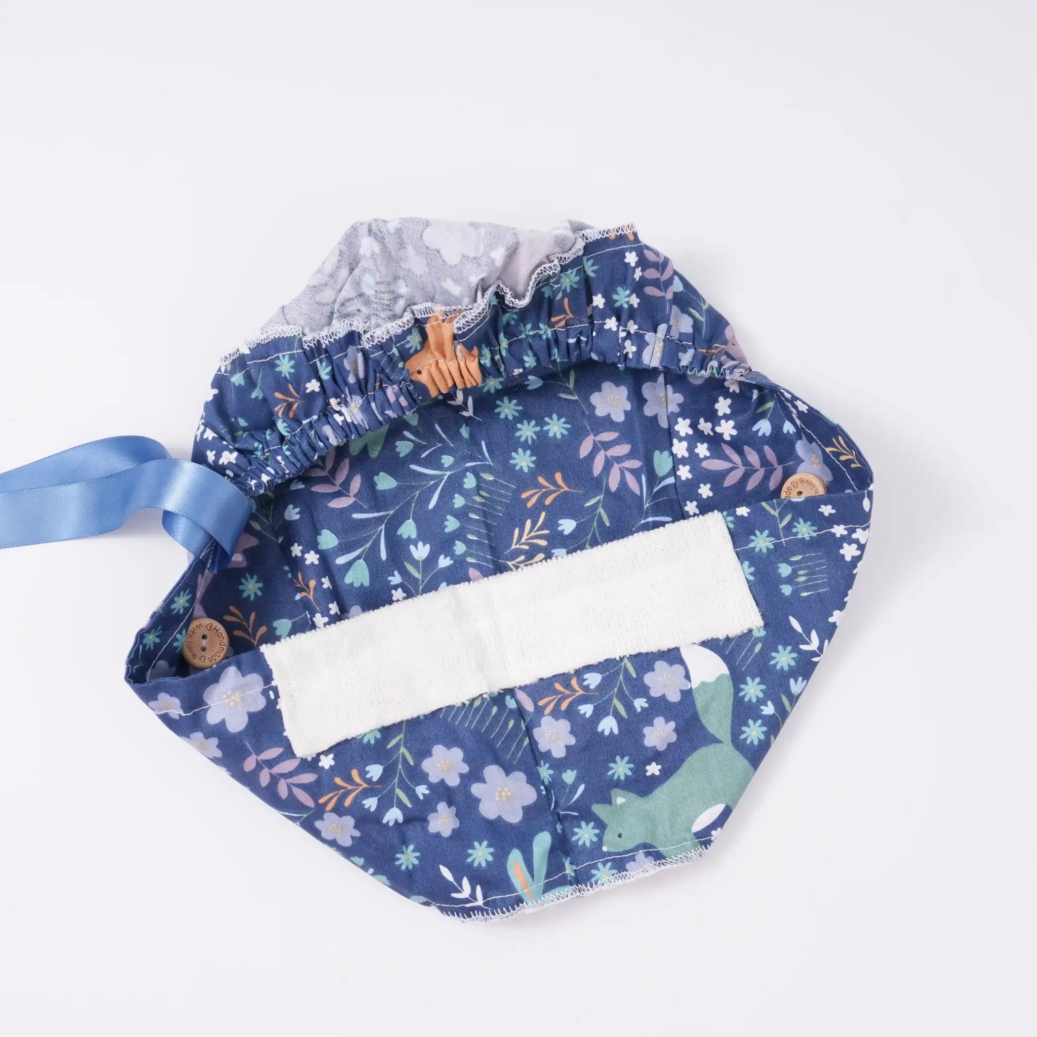 Animal Flowers Ponytail Scrub Cap