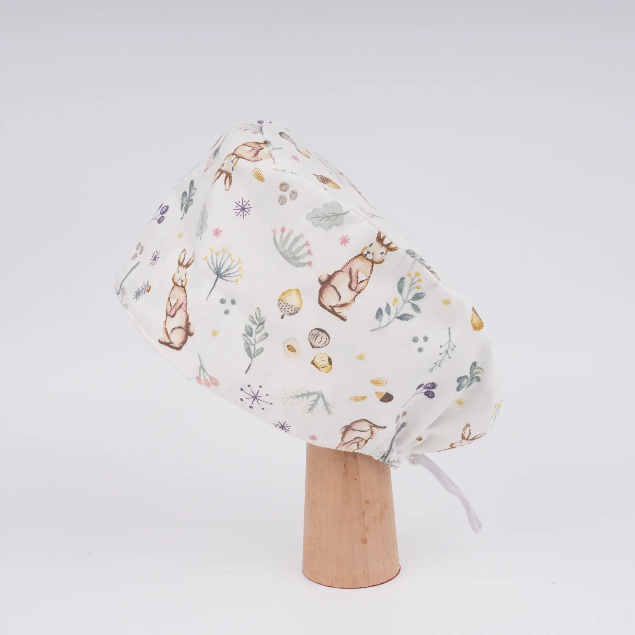 Forest Bunny Euro Scrub Cap