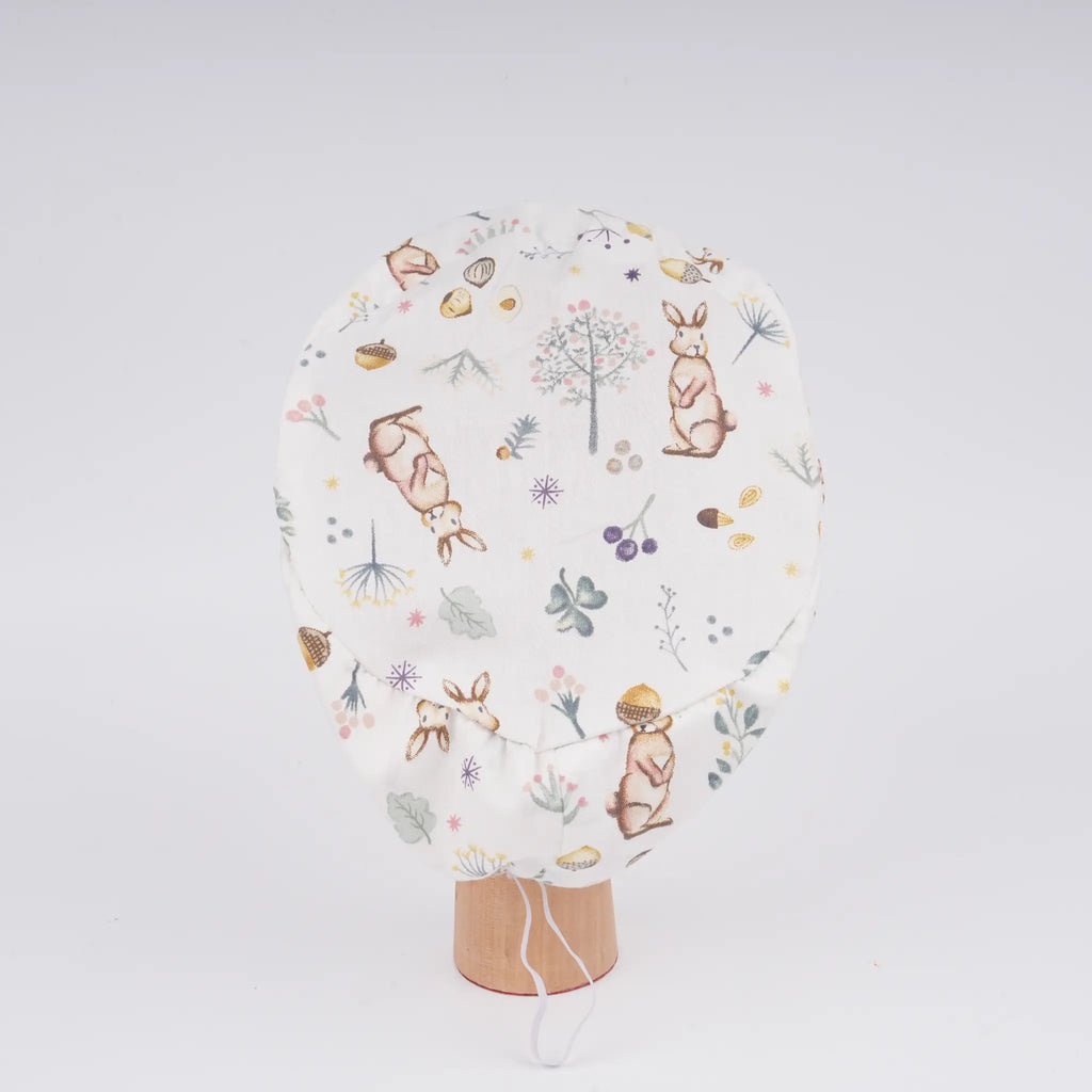 Forest Bunny Euro Scrub Cap
