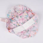 Bunny & Flowers Ponytail Scrub Cap