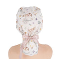 Forest Bunny Ponytail Scrub Cap