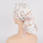 Forest Bunny Ponytail Scrub Cap