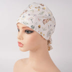 Forest Bunny Tie Back Scrub Cap