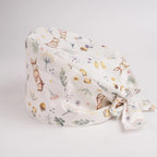 Forest Bunny Tie Back Scrub Cap
