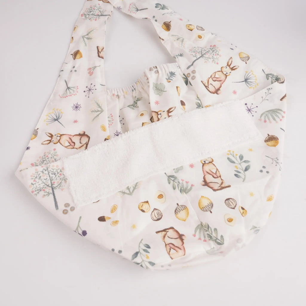 Forest Bunny Tie Back Scrub Cap