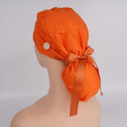 Burnt Orange Ponytail Scrub Cap