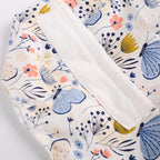 Butterfly Florals Ponytail Scrub Cap