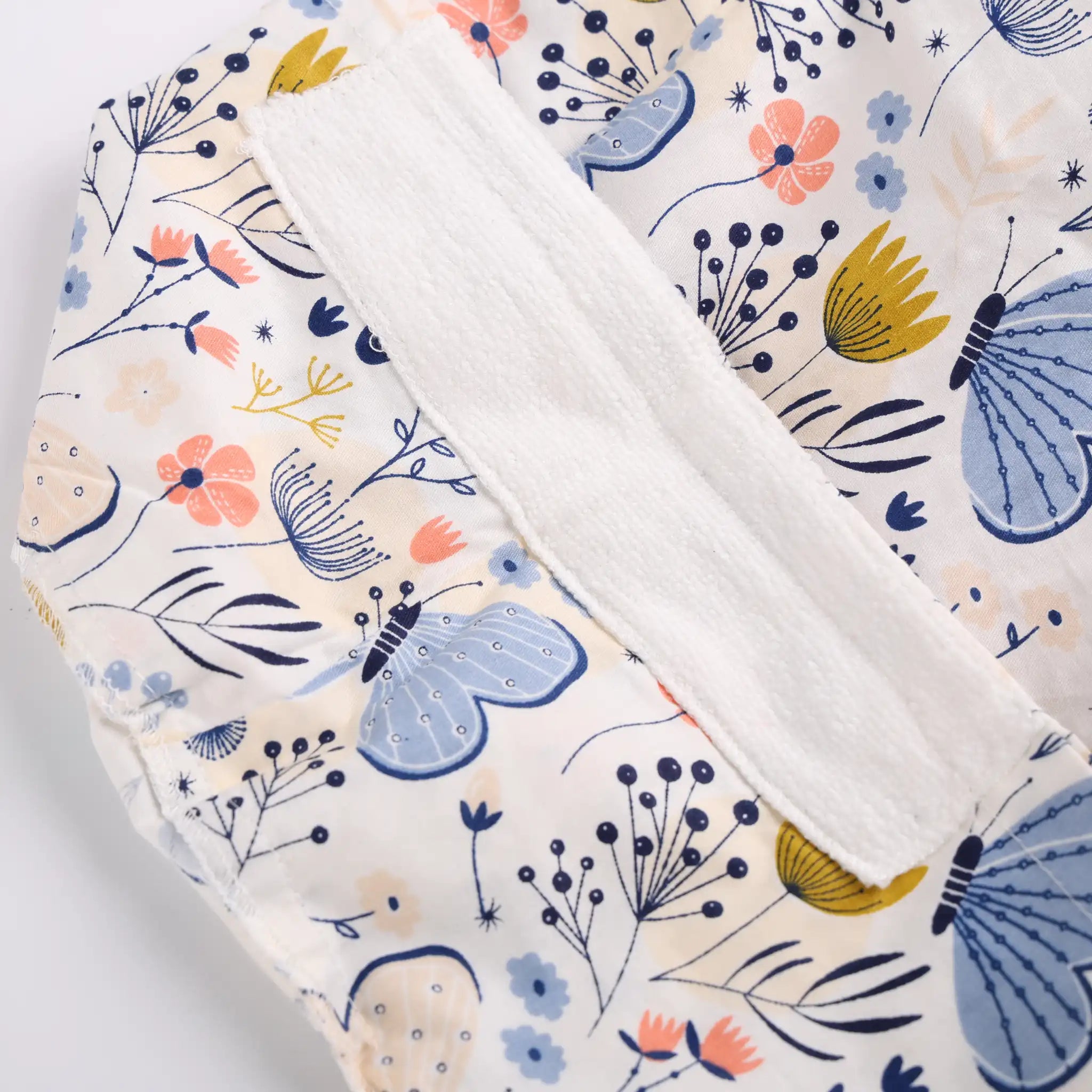 Butterfly Florals Ponytail Scrub Cap