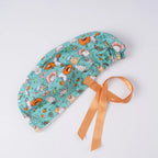 Cat & Pumpkin Ponytail Scrub Cap