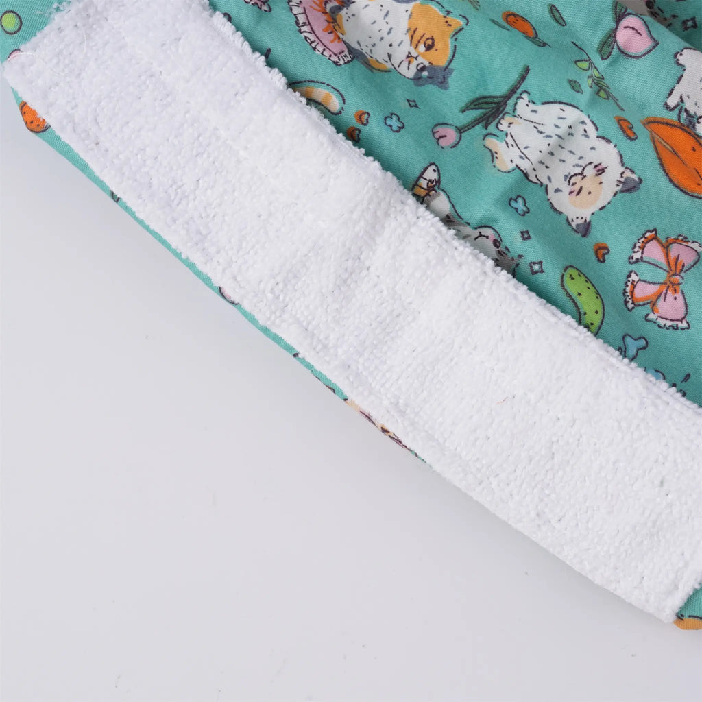Cat & Pumpkin Ponytail Scrub Cap