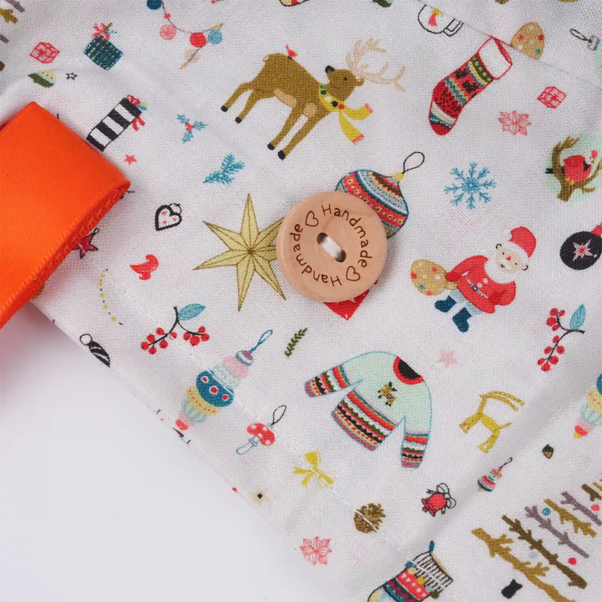 Christmas Ponytail Scrub Cap