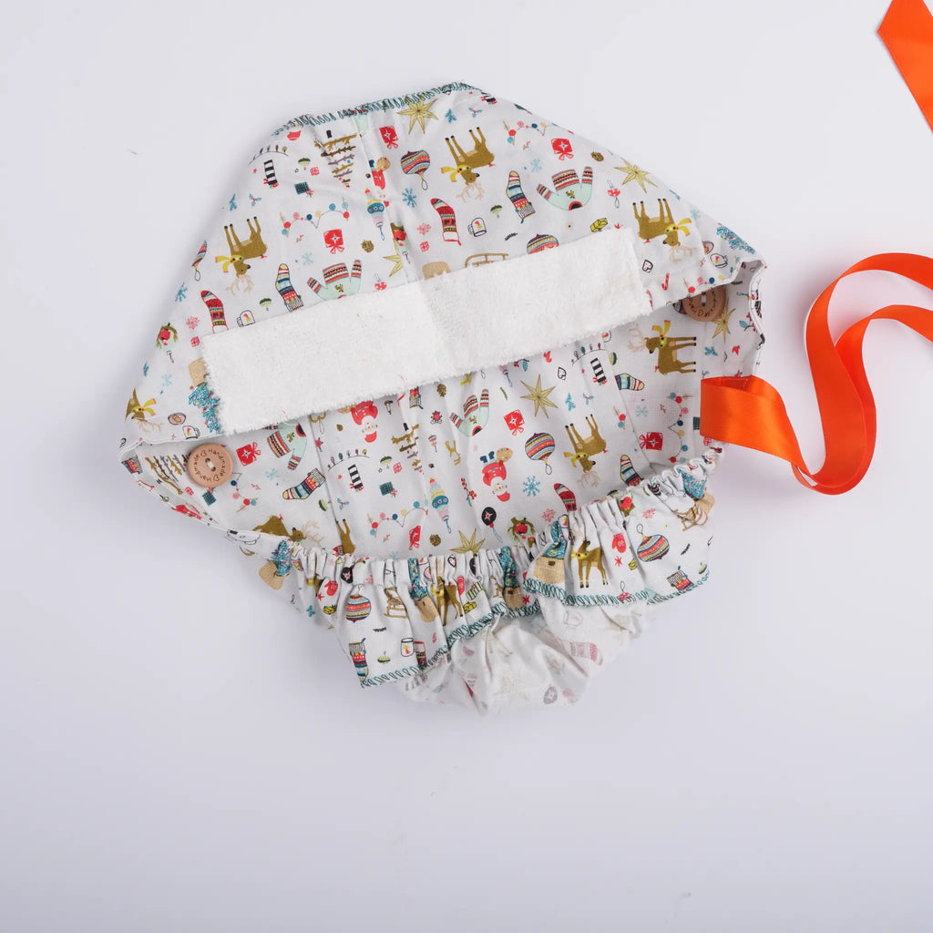 Christmas Ponytail Scrub Cap