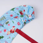 Festive Santa Ponytail Scrub Cap