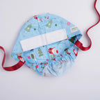 Festive Santa Ponytail Scrub Cap