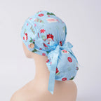 Festive Santa Ponytail Scrub Cap
