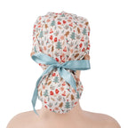 Christmas Ponytail Scrub Cap