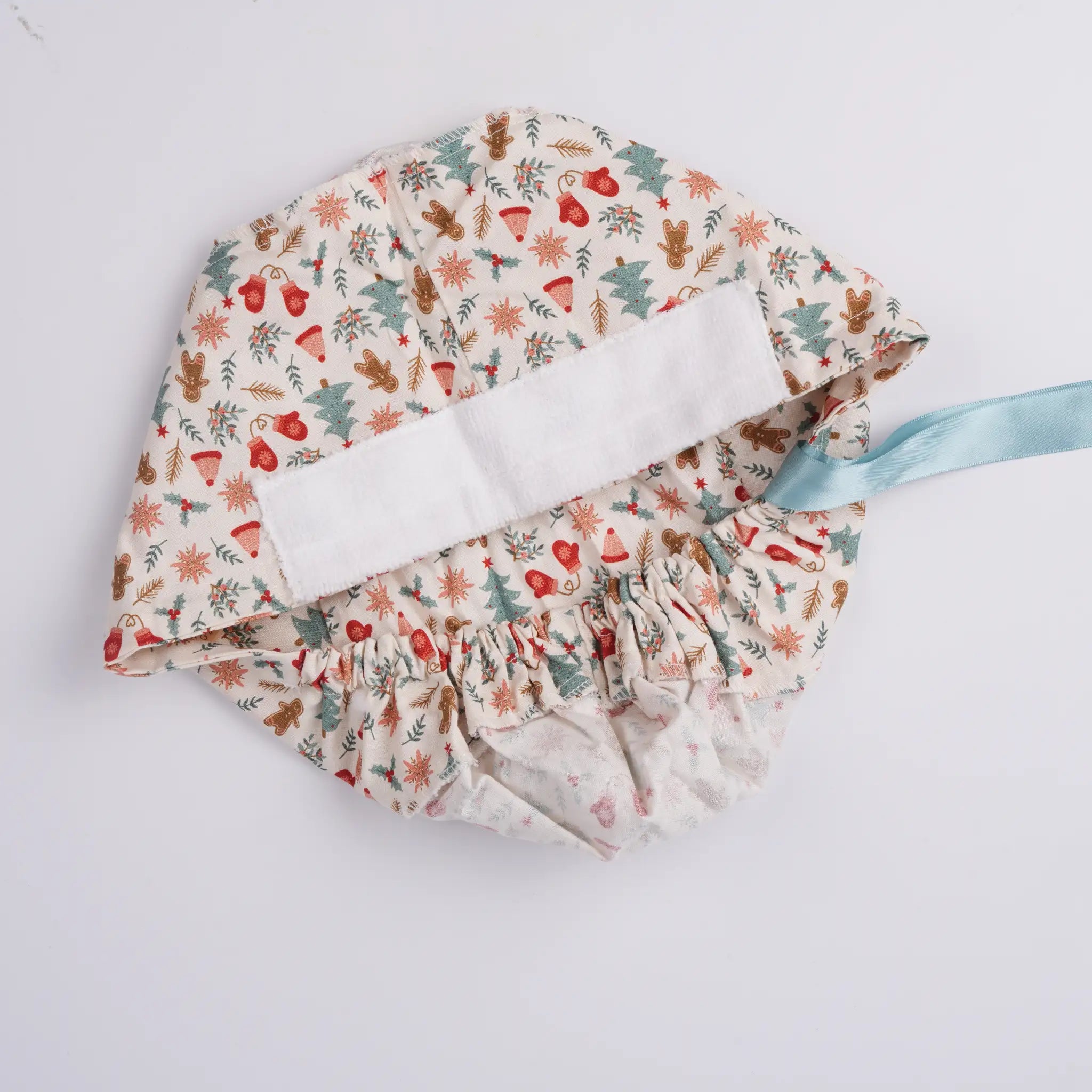 Christmas Ponytail Scrub Cap