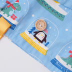 Sky Blue Christmas Ponytail Scrub Cap