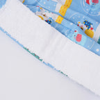 Sky Blue Christmas Ponytail Scrub Cap