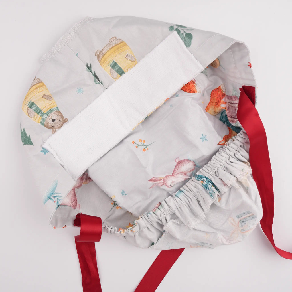 Winter Animals Ponytail Scrub Cap