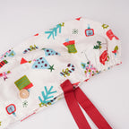 Merry Christmas Ponytail Scrub Cap