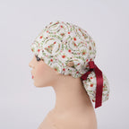 Christmas Tree Ponytail Scrub Cap