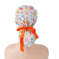 Colorful Pumpkins Ponytail Scrub Cap