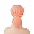 Coral Orange Ponytail Scrub Cap