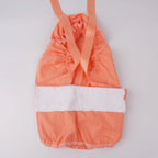 Coral Orange Ponytail Scrub Cap